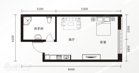 唐人中心soho,loft臻品公寓户型鉴赏(2)