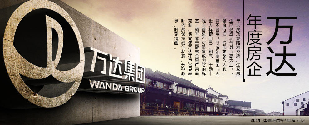 2014年度房企 万达