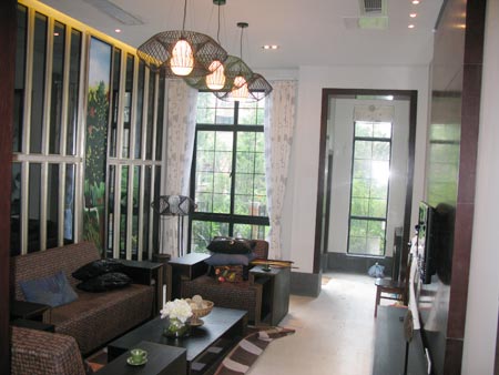 三期样板房高贵开放 空港别墅升值无限