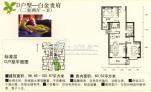 东瑞丽景 D户型二室二厅一卫 98.46-100.67㎡ 户型图