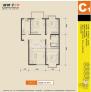 新城阳光 C1户型三室二厅108.69 户型图