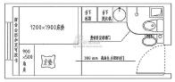 高教新城 高教大厦一居户型方案一 户型图