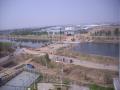 月亮湾晓镇 凉水河跨河桥施工现场 实景图