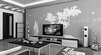 从墙上挂画到墙上画画(组图)
