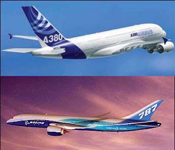 最大客机空客A380首飞波音787订单猛增抢风头