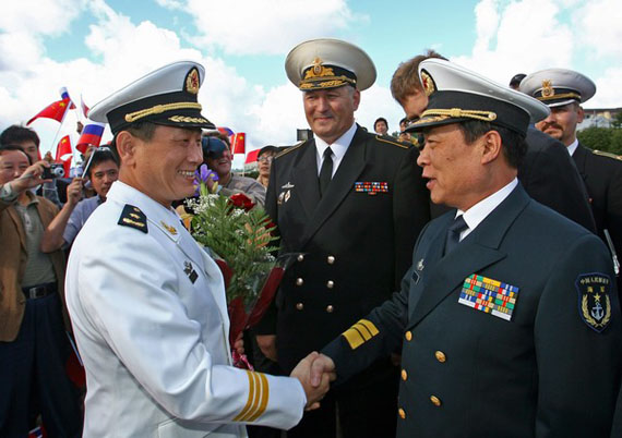 中国海军新型战舰首次访问俄罗斯圣彼得堡(图