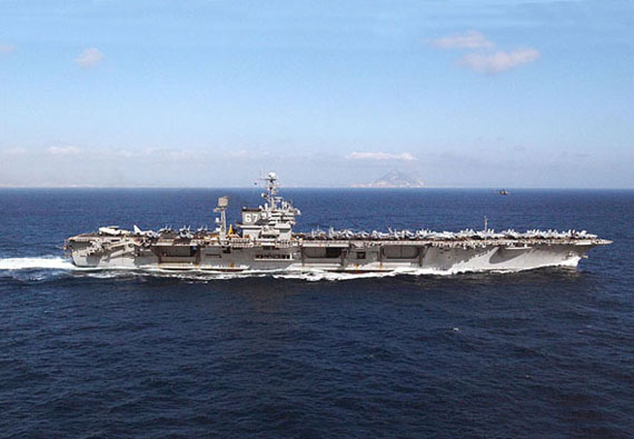 美海军航母将首次停靠日本北海道民用港口(图)