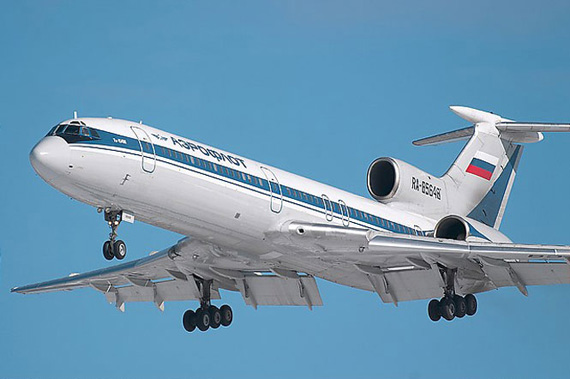 资料图:俄罗斯图-154客机