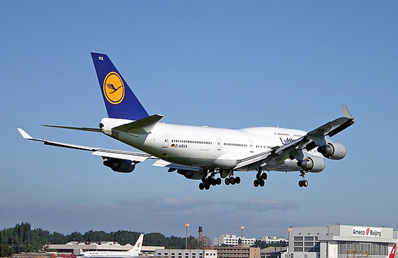 资料图:德国汉莎航空公司波音747客机