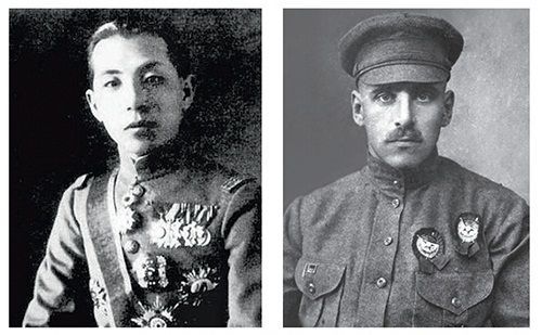 资料图:1929年7月,张学良(左图)决心夺回“中东路”,不惜与苏联开展,斯大林派“远东军魂”布留赫尔(右图)出战,大败张学良,撤退时顺手占据了黑瞎子岛,这一占就是79年。
