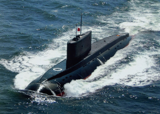 资料图:中国海军基洛级常规潜艇