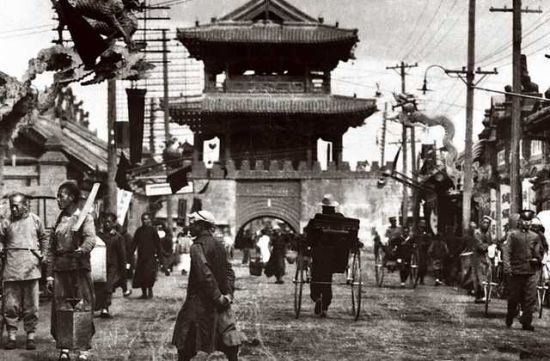 资料图:民国时期北平街景