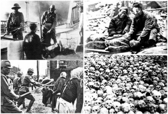 资料图:后来发表的《远东国际法庭判决书》中写道:“日本兵完全像一群被放纵的野蛮人似的来污辱这个城市”,他们“单独的或者二、三人为一小集团在全市游荡,实行杀人、强奸、抢劫、放火”。“江边流水尽为之赤,城内外所有河渠、沟壑无不填满尸体”。