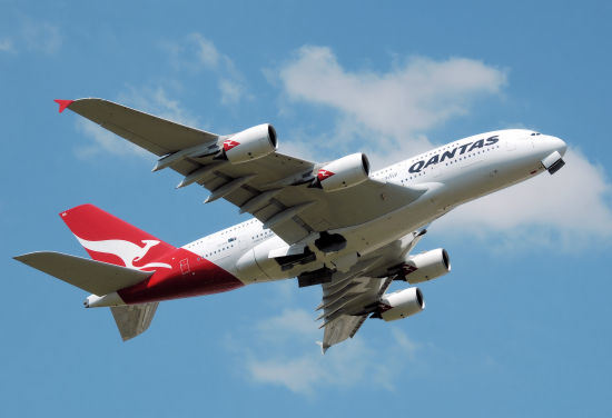 资料图:澳大利亚航空A380客机。