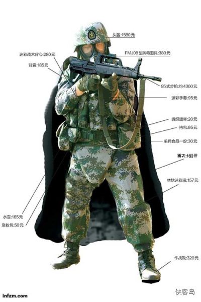 南方周末发文《解放军单兵装备有多贵?》,称“一身作战行头=两部iPhone6”。