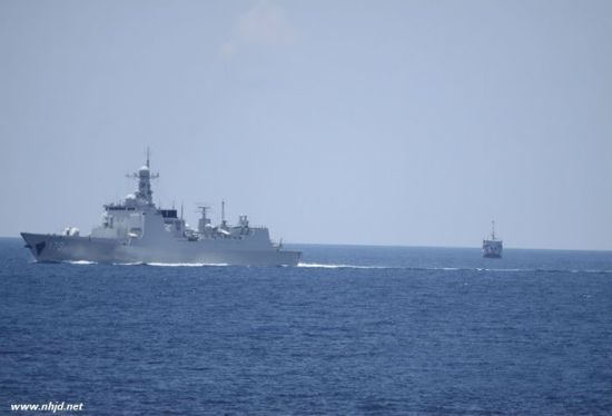 中国海军170舰在南海巡航 资料图:中国海军170舰在南海巡航
