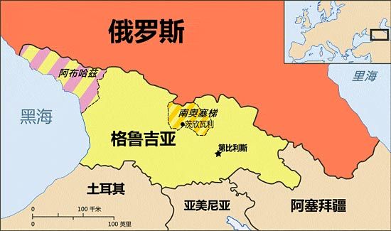 资料图:2008年格鲁吉亚冲突中的南奥塞梯。 资料图:2008年格鲁吉亚冲突中的南奥塞梯。