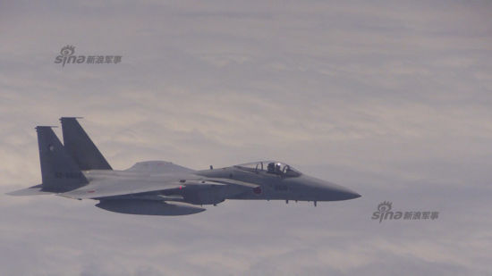 资料图:国防部公开的日本编号866 F-15J战机画面 资料图:国防部公开的日本编号866 F-15J战机画面