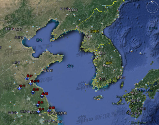 资料图:此次民航停航的机场,从图中看出大部分机场都地处东南沿海 资料图:此次民航大规模停航的部分机场,从图中看出大部分机场都地处东南沿海直面日本。