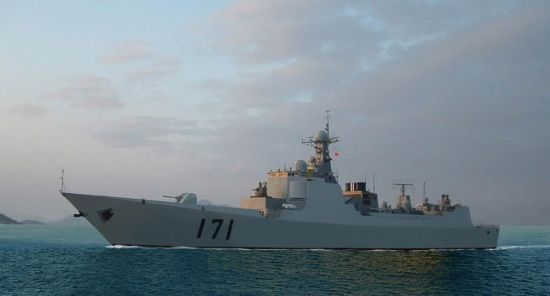 资料图:中国海军第一代具备相控阵雷达的052C驱逐舰“海口”号 资料图:中国海军第一代具备相控阵雷达的052C驱逐舰“海口”号