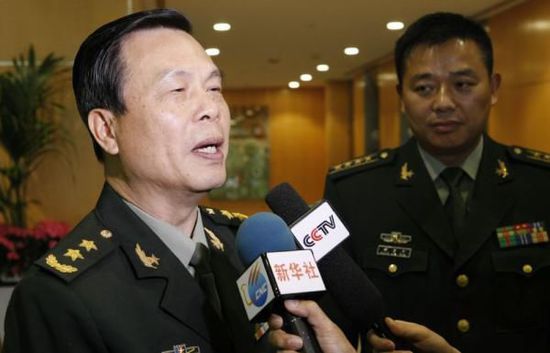 时任中国人民解放军副总参谋长的蔡英挺