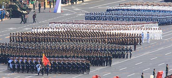 资料图:2009年10月1日国庆阅兵式