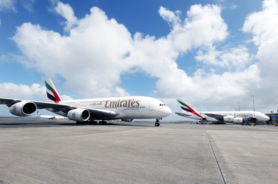 阿联酋航空宣布在欧洲开通两个全新A380目的地。
