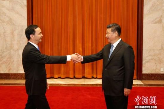 习近平回见国民党主席朱立伦