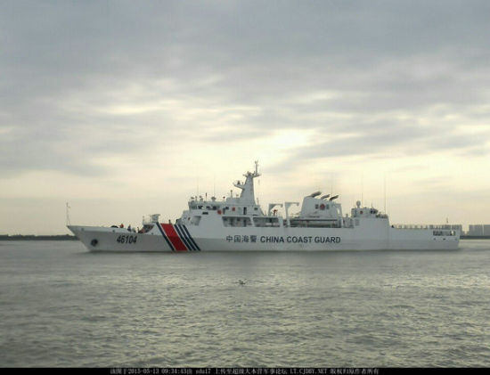 国产新型海警船已经开始出海测试
