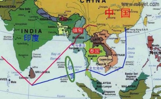 资料图:克拉地峡示意图