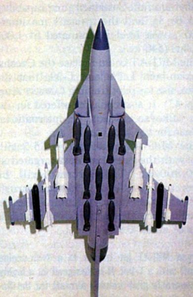 犹如空中武器库的苏-37模型