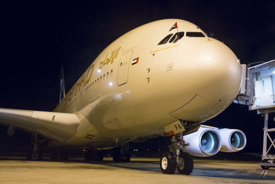 阿提哈德航空A380豪华客机执飞悉尼航线