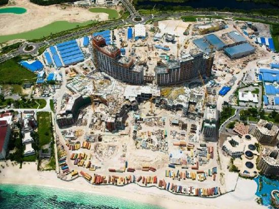 2013年中建该项目完成全部结构工作,进入机电安装