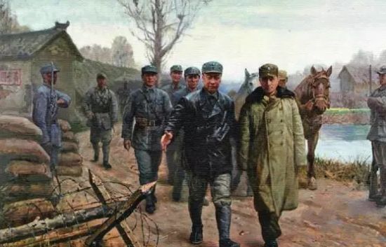 油画:义释韩德勤,李明峰绘
