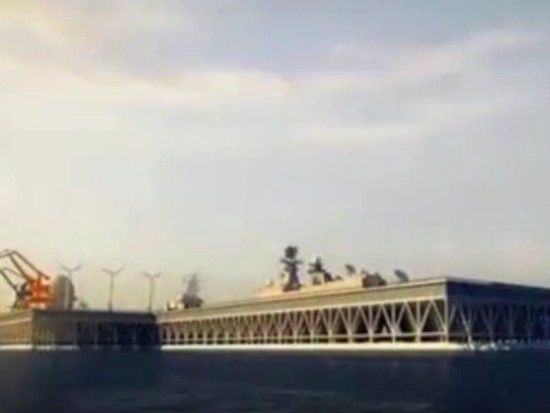 海上浮体模拟图
