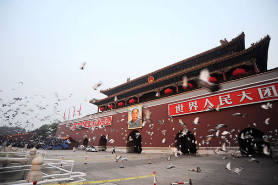 鸽子禁飞是保证阅兵活动顺利进行,尤其是保证阅兵式中空中方阵飞行安全的重要举措