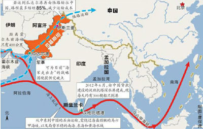 瓜达尔港示意图