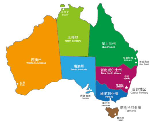 澳大利亚地图