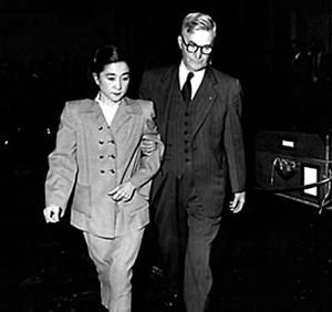 资料图:1949年户栗郁子出庭受审