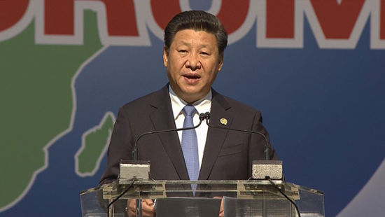 为期两天的中非合作论坛峰会4日上午在约翰内斯堡杉藤国际会议中心开始举行,国家主席习近平出席开幕式并发表主旨演讲