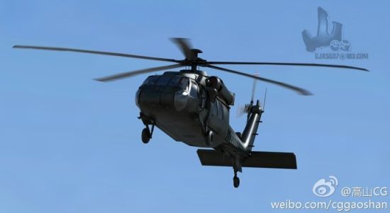 这是网友绘制了直-20直升机的3D效果图。 这是网友绘制了直-20直升机的3D效果图。