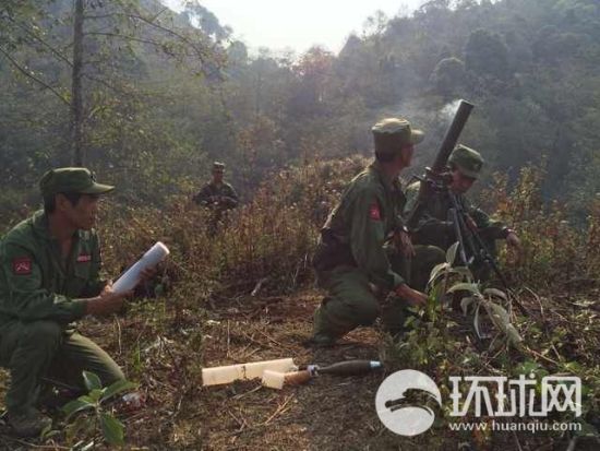 果敢武装反击:迫击炮攻击缅军前线指挥部 果敢武装反击:迫击炮攻击缅军前线指挥部