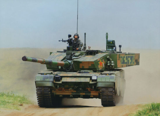 资料图：解放军装备的最新型99改主战坦克