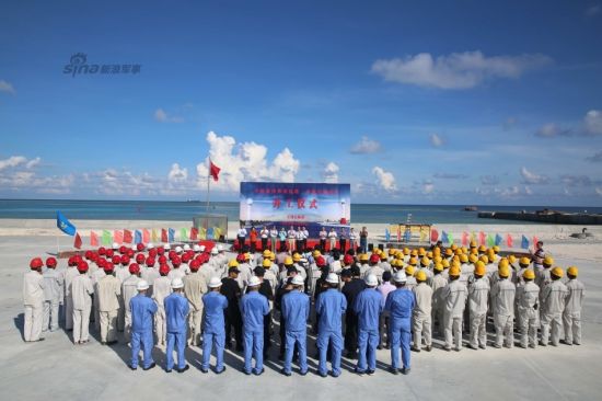 我国在南海华阳礁正式开工建造两座大型灯塔 我国在南海华阳礁正式开工建造两座大型灯塔