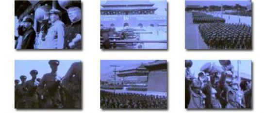 1950年第二次国庆大阅兵,朱德总司令在阅兵式上发布命令,就朝鲜战争爆发、台湾的局势,要求人民解放军做好战斗准备。此次阅兵最壮观的景象是骑兵部队的一千九百匹白马以六路纵队。 1950年第二次国庆大阅兵,朱德总司令在阅兵式上发布命令,就朝鲜战争爆发、台湾的局势,要求人民解放军做好战斗准备。此次阅兵最壮观的景象是骑兵部队的一千九百匹白马以六路纵队。