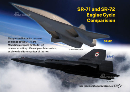 美国臭鼬公司的两款高空飞行器SR-71黑鸟与SR-72 美国臭鼬公司的两款高空飞行器SR-71黑鸟与SR-72