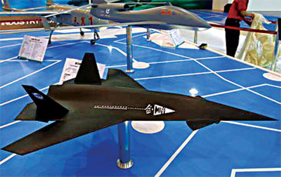 图文:中国一航沈阳所设计的暗剑无人机模型