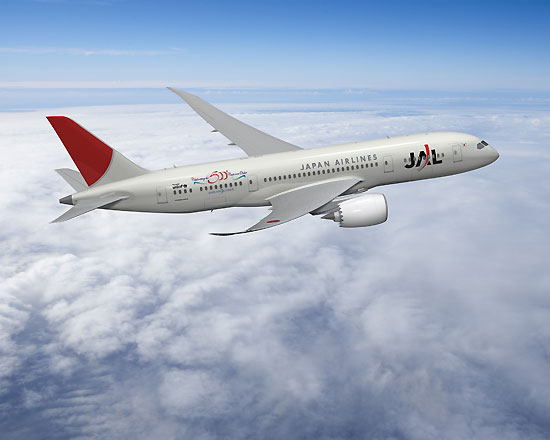 图文：日本航空波音787梦想飞机效果图