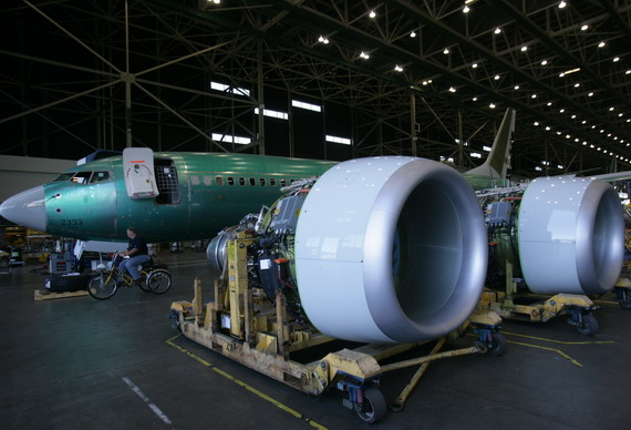 图文:波音737飞机的cfm-56发动机