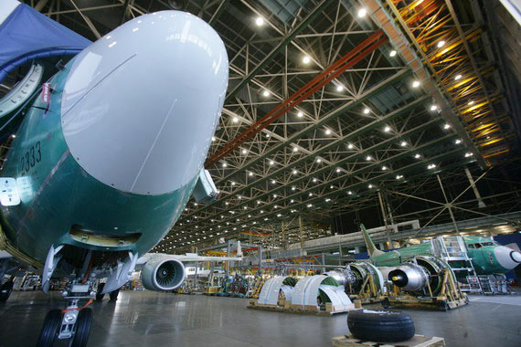 图文:波音737飞机的机头雷达罩